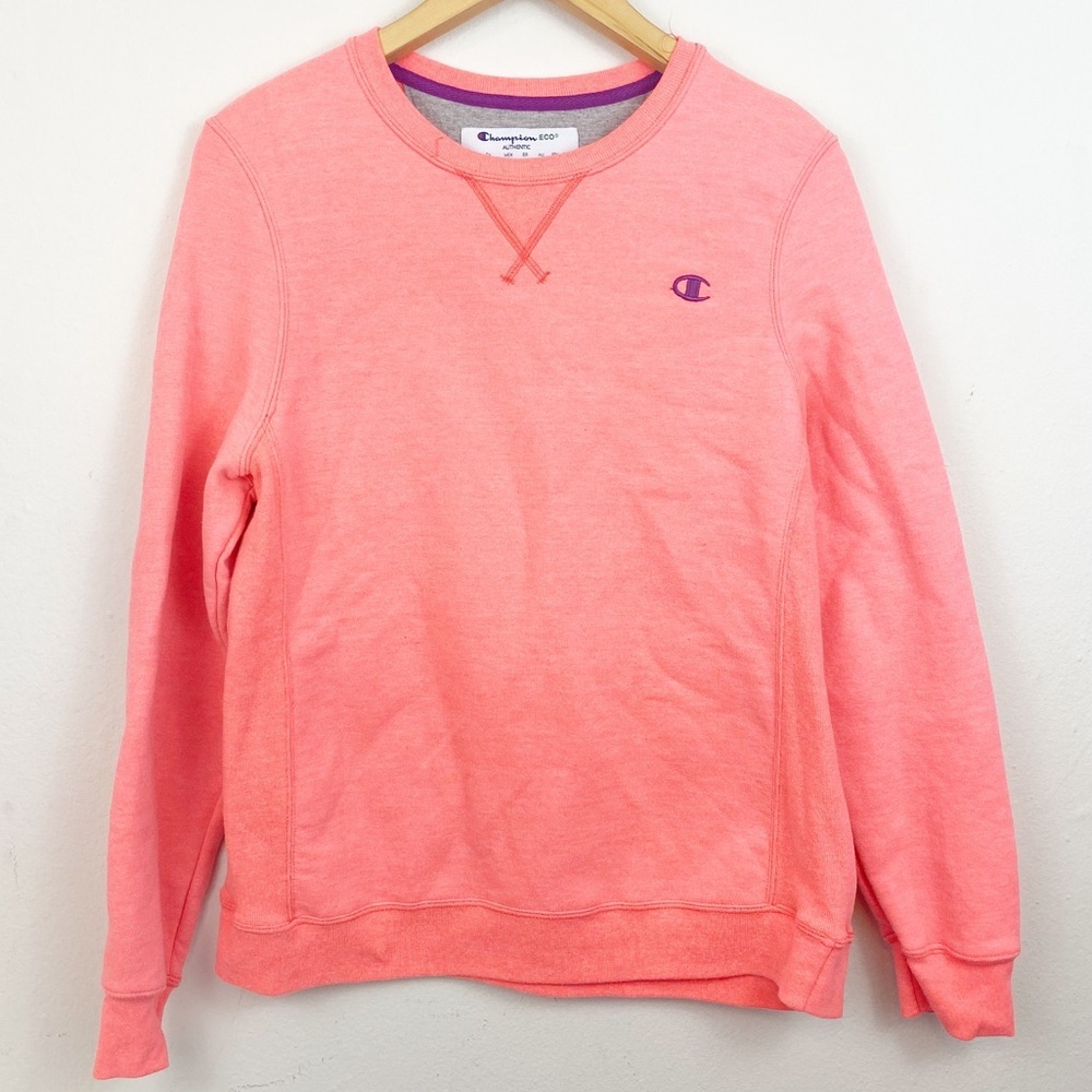 Champion Pink Crew Neck‎ Sweat Shirt Size Large